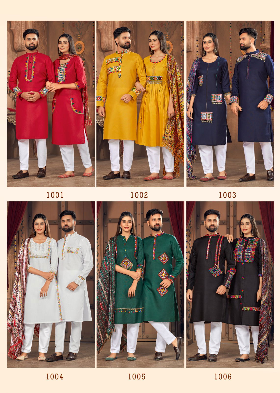 Banwery Navratri 2023 Couple Wear Readymade Suits Catalog